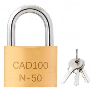 Cadeado Argola Normal Latão CAD100 N-25 150.0123